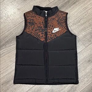 Nike Kids Black and Animal Print Vest